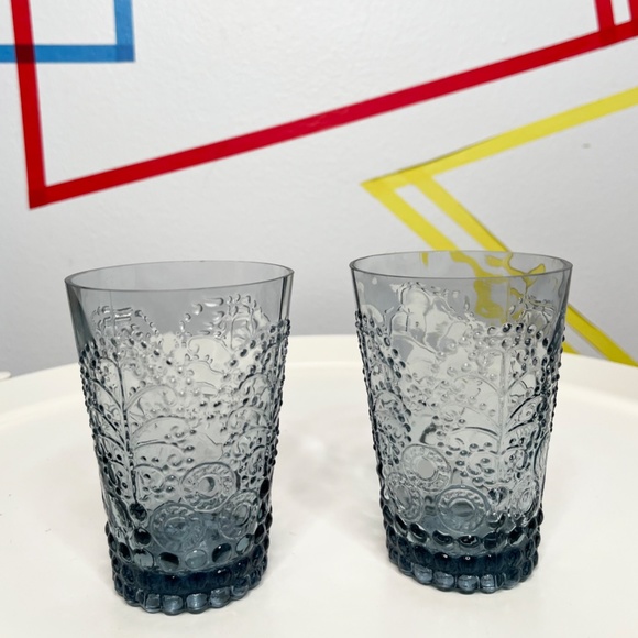 Slate Grey Drinking Glasses - Set of Two - Picture 2 of 4